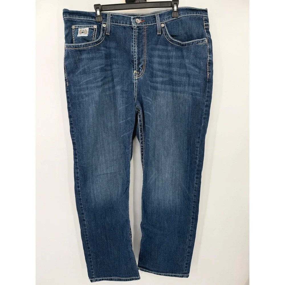Cinch Jeans Men 40x30 Blue MB92834033 Straight Leg Stretch Western Denim Pants